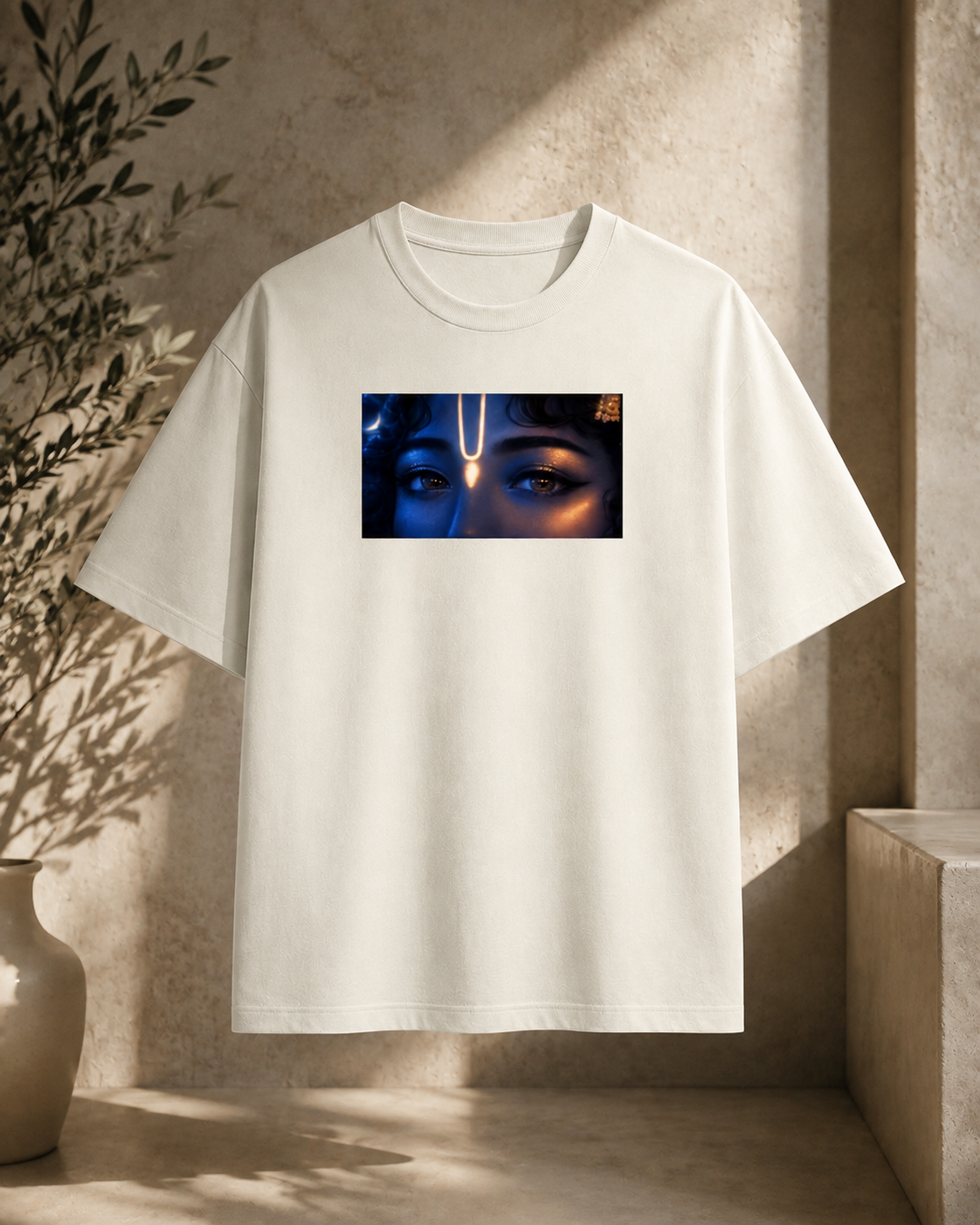 Divine Vision Oversized Graphic T-Shirt – Mystical Eye Art