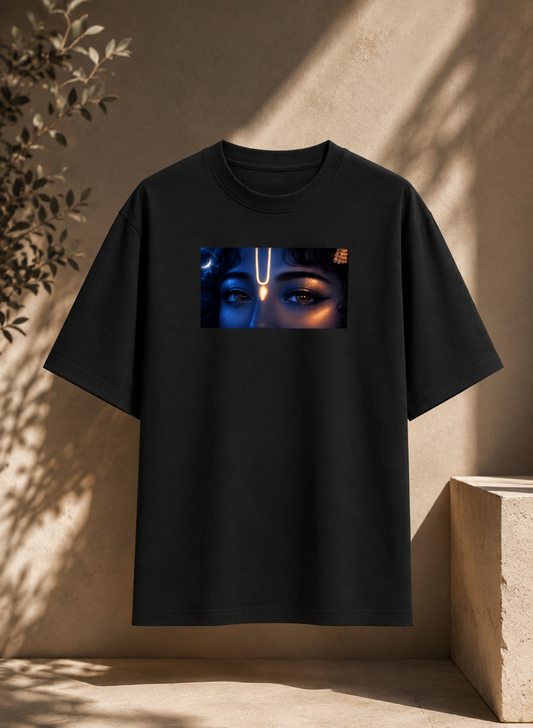 Divine Vision Oversized Graphic T-Shirt – Mystical Eye Art