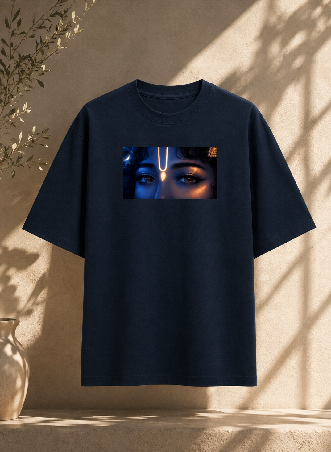 Divine Vision Oversized Graphic T-Shirt – Mystical Eye Art