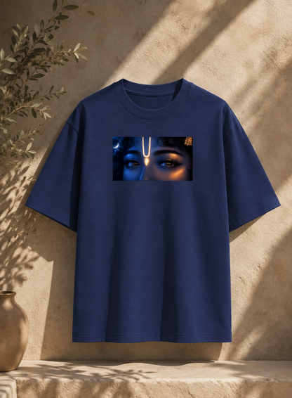 Divine Vision Oversized Graphic T-Shirt – Mystical Eye Art