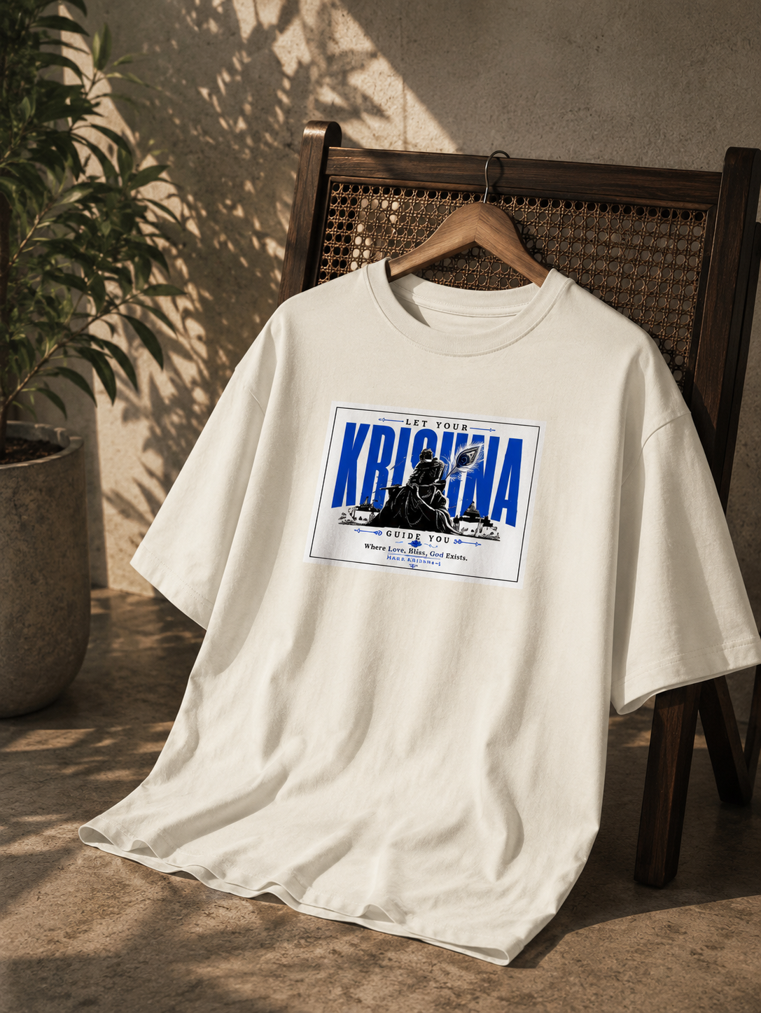 Lord Krishna graphic T-shirt.||Premium devotional T shirt